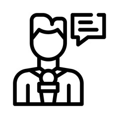 reporter line icon