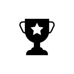  trophy glyph icon simple flat vector illustration on white background..eps