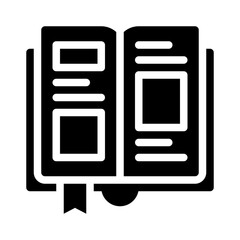 notebook glyph icon