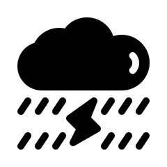 rain glyph icon