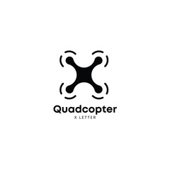 Quadcopter abstract logo design