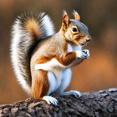 Obraz premium squirrel in the park