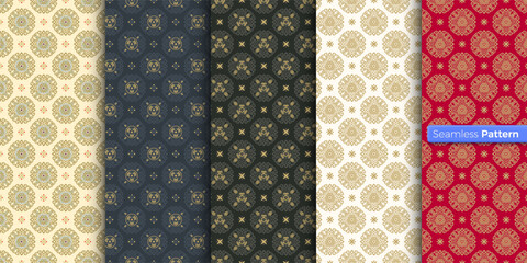 Chinese Japanese style geometric pattern. colors background. contemporary art. symmetric. minimal style. For wallpaper, wrapper, textiles, fabric, clothes, souvenirs, surface. Seamless pattern vector.