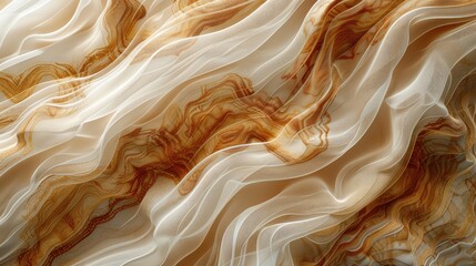 texture with brown and white swirly pattern, layered lines, geological forms - obrazy, fototapety, plakaty