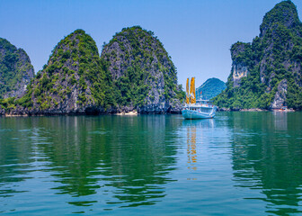 Natural beauty of Ha Long Bay, a world's heritage in Vietnam