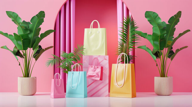 A virtual shopping extravaganza enticing consumers with irresistible sales.