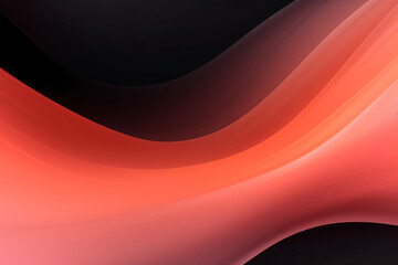 Abstract background with smooth lines in red and black colors. Space for text or image - obrazy, fototapety, plakaty