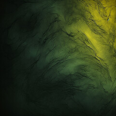 abstract green background with grunge texture and black vignette. Green, yellow or orange colors, Space for text or image - obrazy, fototapety, plakaty