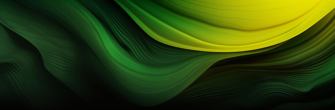 Abstract background with green and yellow stripes. Green, yellow or orange colors, Space for text or image