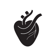 heart simple flat trendy style vector illustration on white background..eps