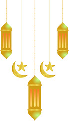 Lantern Illustration, Islamic Lantern