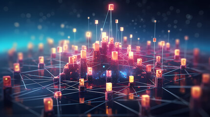 Blockchain connections and communication between blockchain blocks