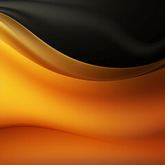 Abstract black and yellow wavy background. Orange, yellow or red colors, Space for text or image - obrazy, fototapety, plakaty