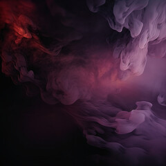 Abstract smoke on a black background. Design element for graphics artworks. Violet, purple and pink colors, Space for text or image - obrazy, fototapety, plakaty