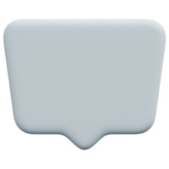 bubble 3d render icon illustration