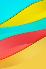 3d illustration of a  abstract gradient background with lines. PRint from the waves. Modern graphic texture. Geometric pattern.