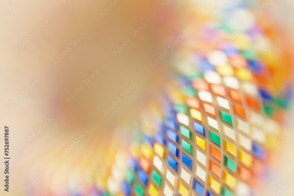 Poster 3d rendering. colorful geometric pattern. minimalistic pattern of simple shapes. bright creative sym