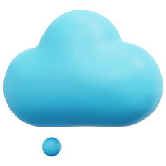 bubble 3d render icon illustration