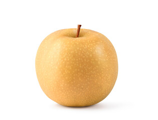 Asian pear isolated on white back. Clipping path.