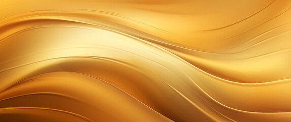Golden abstract background with smooth lines in it. Golden, rich colors, Space for text or image - obrazy, fototapety, plakaty