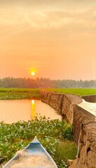 landscape with river and grass
