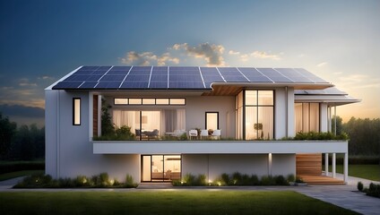 Engineering the future of electricity with rooftop solar panels in eco-friendly housing Generative AI