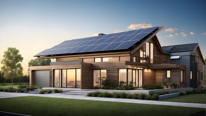 Engineering the future of electricity with rooftop solar panels in eco-friendly housing Generative AI