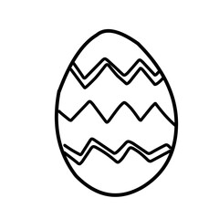 Easter eggs doodle style
