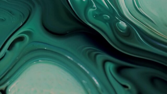 Abstract art teal gradient paint background with liquid fluid grunge texture.