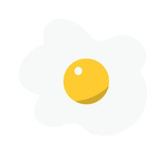 Egg in eggshell Vector isolated