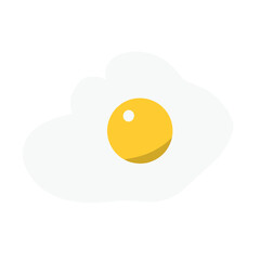 Egg in eggshell Vector isolated
