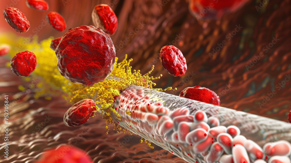 Aufkleber a highresolution image of a nanotechnologybased drug delivery system actively releasing medication a