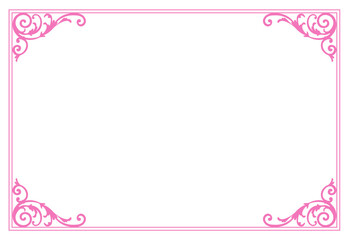 春モチーフのフレームデザイン