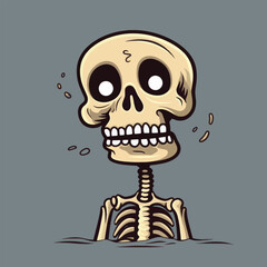 Emotive Skeleton Capturing Sadness in a Playful Style