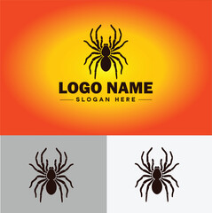 Spider logo vector art icon graphics for company brand business icon Spider Logo template
