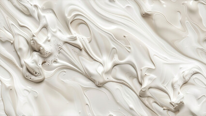 Fototapeta premium a white liquid is flowing over a surface