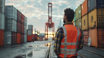 Container at logistic port