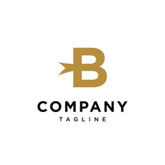 Obraz premium Letter B Ribbon logo icon vector template eps