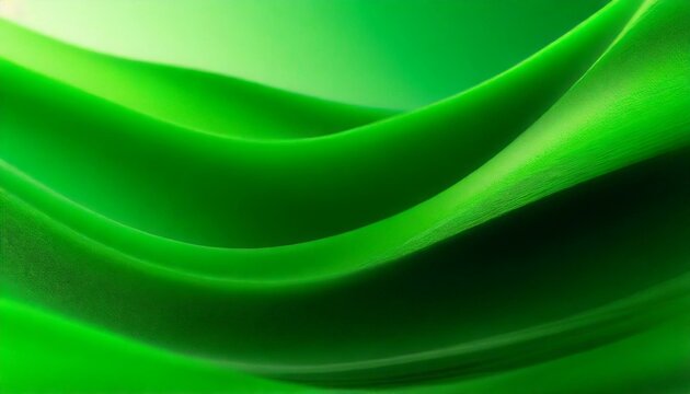 なめらかな波模様の背景イメージ　緑色