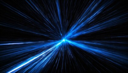 エネルギーとスピード感のある青色の光線の背景
