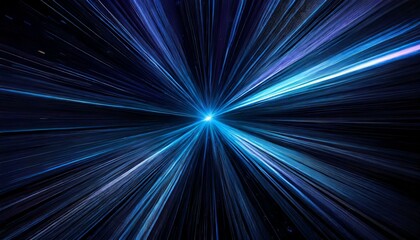 エネルギーとスピード感のある青色の光線の背景
