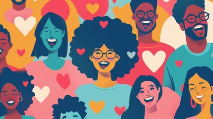 A diverse group of individuals is shown reacting emotionally to a heartwarming advertit highlighting the power of emotional branding to elicit positive consumer responses.