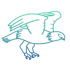 Eagle Gradient Linear Style