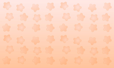 pattern with star orange color 
