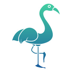 Flamingo Flat Gradient Style