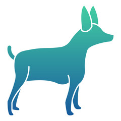 Doberman Flat Gradient Style