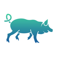 Pig Flat Gradient Style