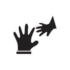 Baby hand care icon