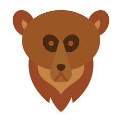 Grizzly Bear Flat Style