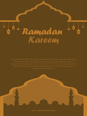 Ramadan Kareem vertical Poster Template